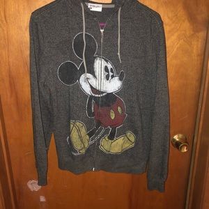 Disneyland grey zip up as small